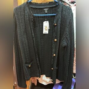 Express blazer. Sweater-style with buttons. New with tags